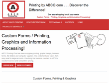 Tablet Screenshot of printingbyabco.com